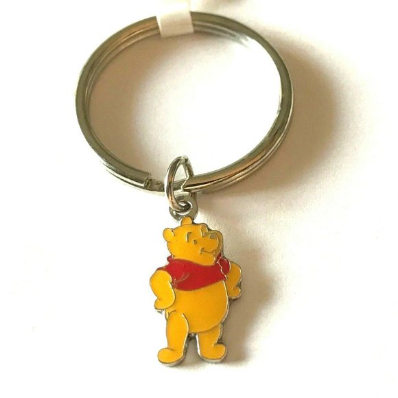 Vintage Disney Winnie the Pooh Bear Keychain Keyring Vintage Disneyana - Picture 2 of 7